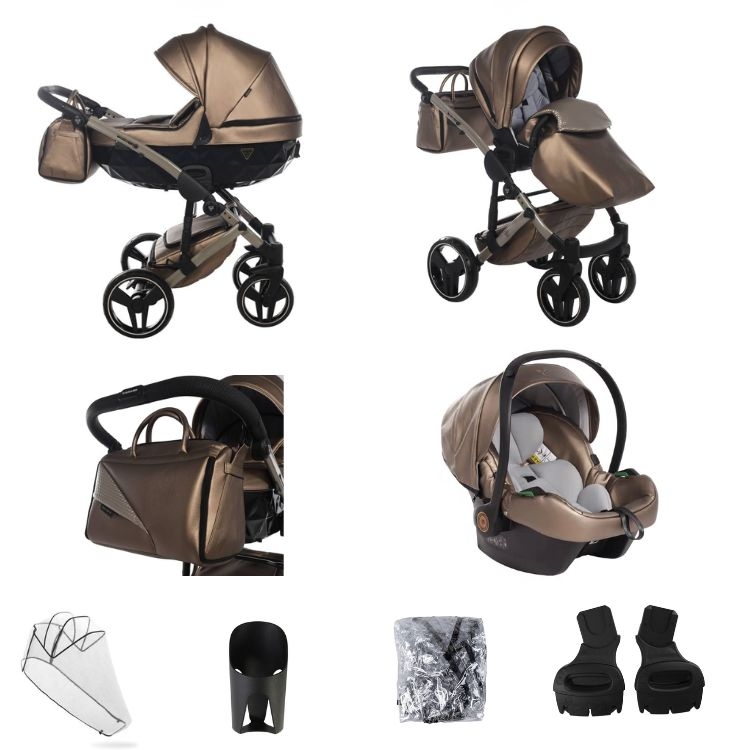 JUNAMA FLUO LINE V2 KOLICA ZA BEBE SET 3U1